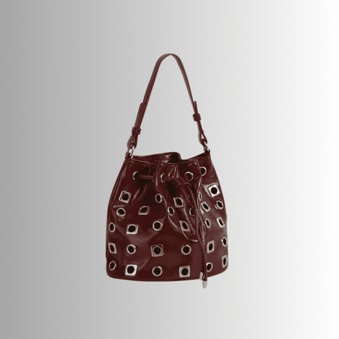 Studded Leather Accent Bucket