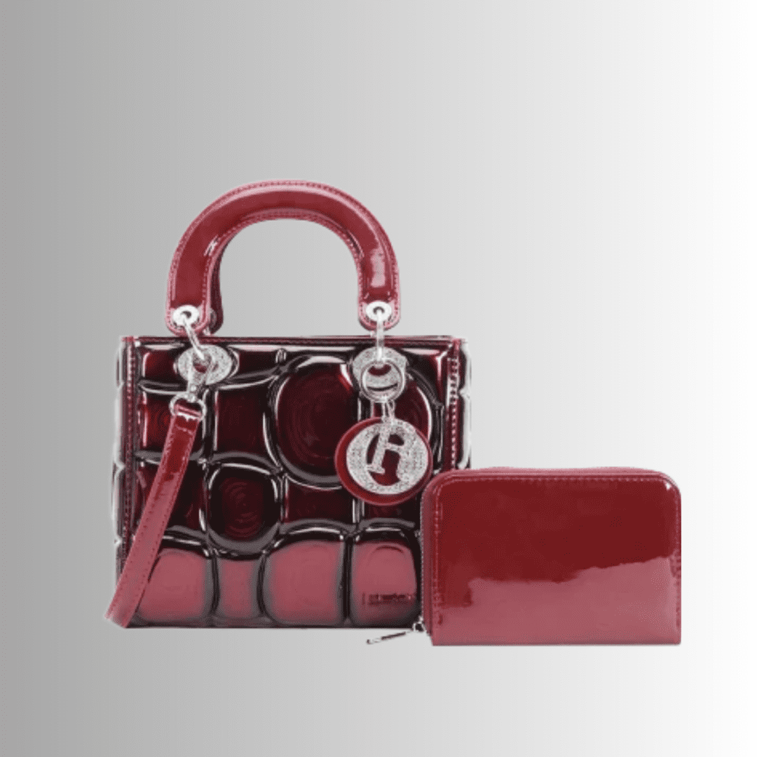 Majestic Stone Handbag with Wallet