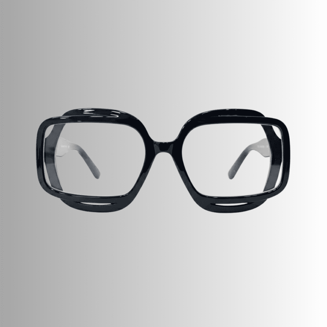 Retro Oversized Square Unisex Glasses - Image 2
