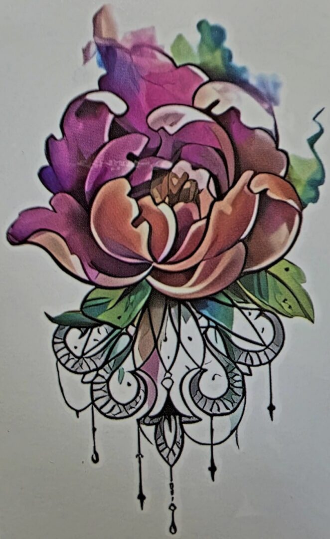 Temporary Flower Tattoos (Small) - Image 4