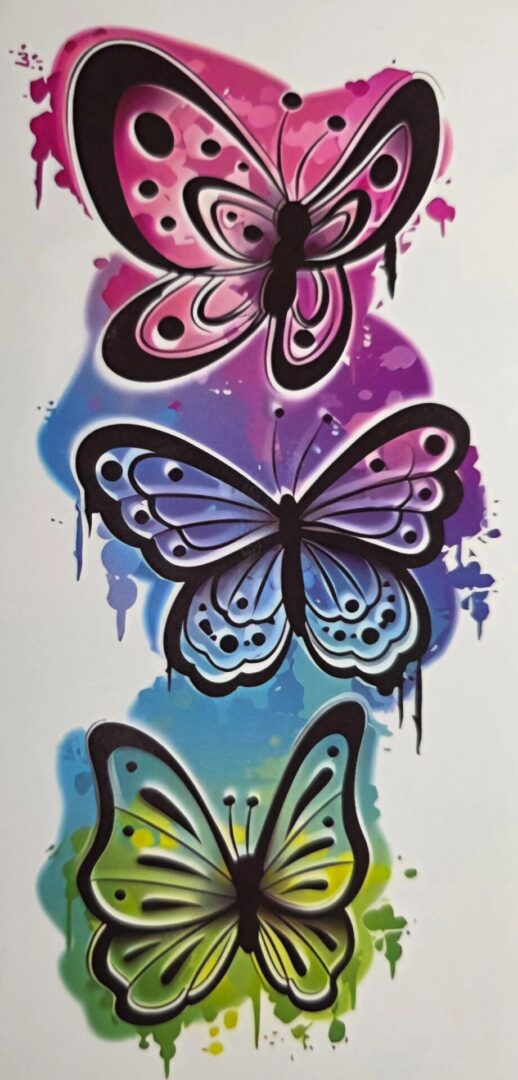 Temporary Butterfly Tattoos