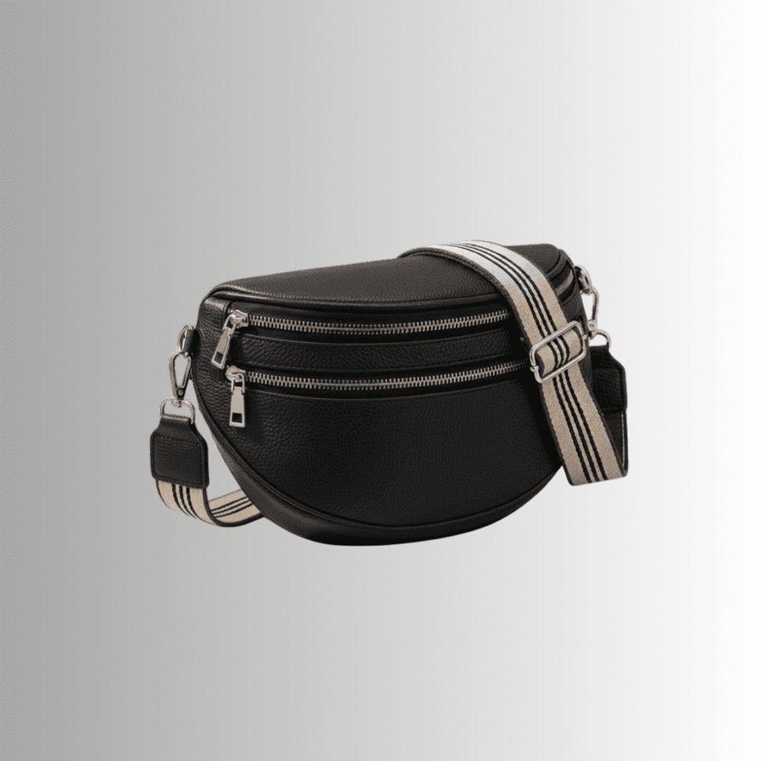 Double Zip Leather Commuter