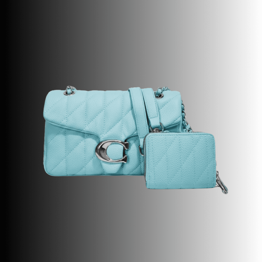 Quilted Shoulder Bag with Wallet (2pc)