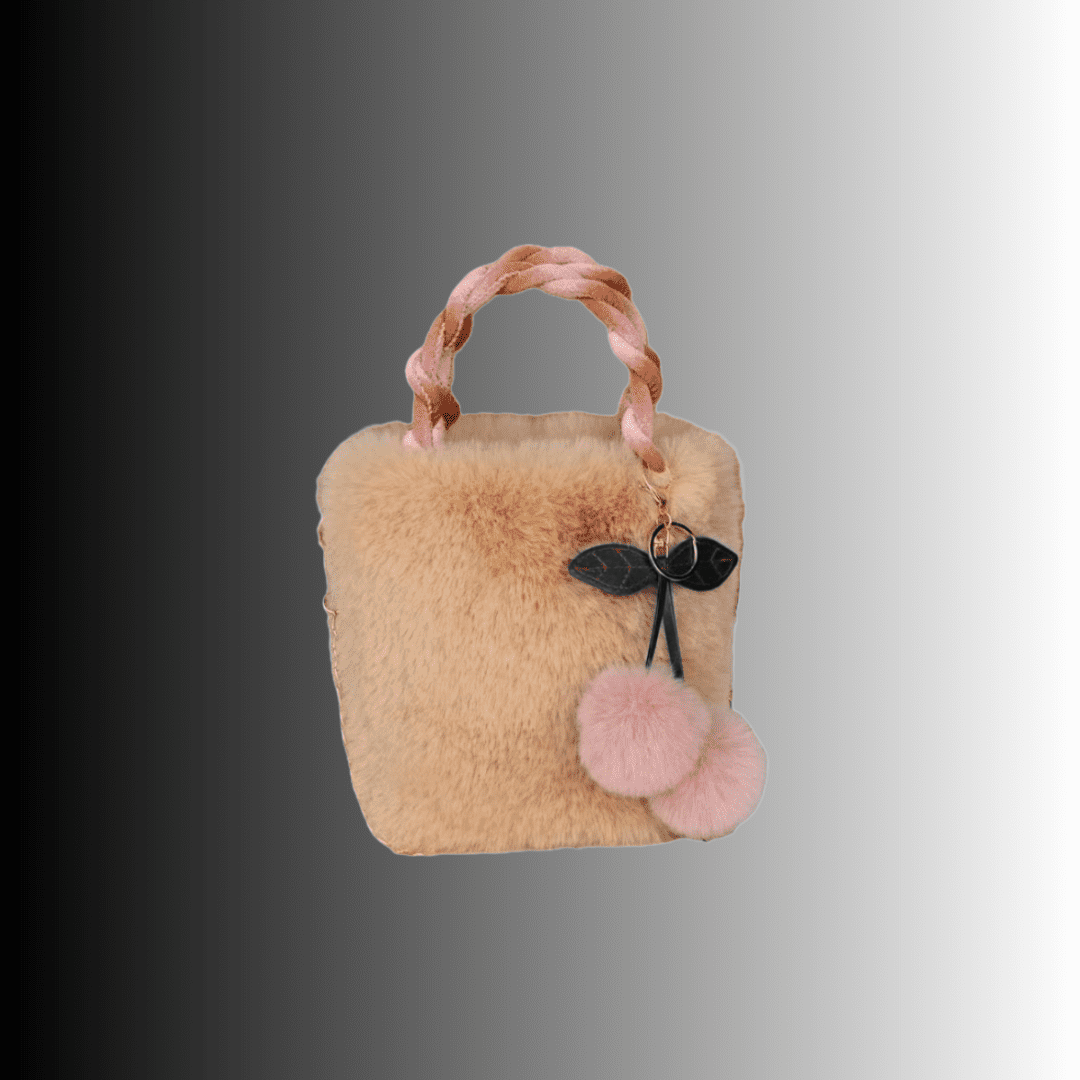 Cherry Pom-Pom Faux Tote - Image 2